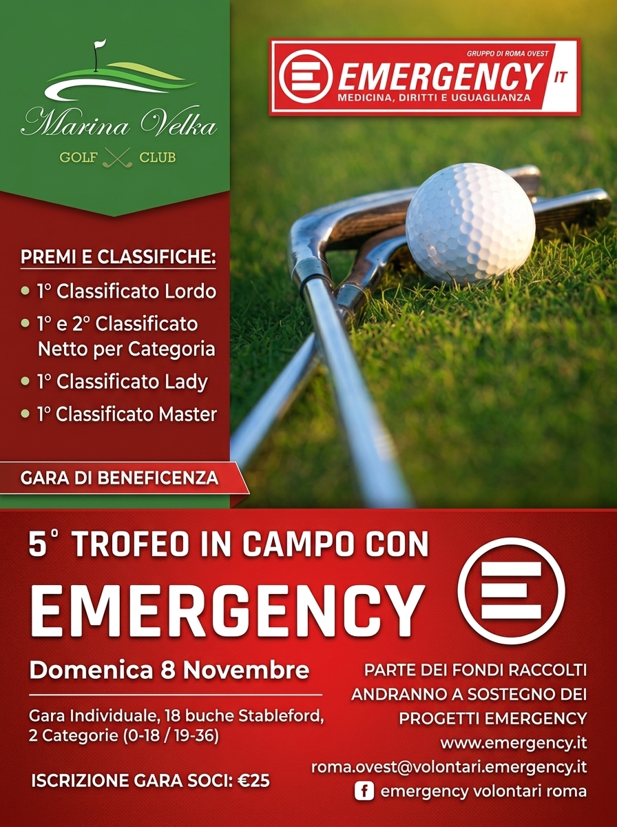 5° TROFEO IN CAMPO CON EMERGENCY – Gara di Beneficienza
